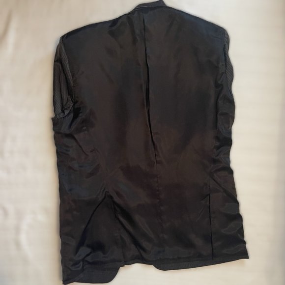 CALVIN KLEIN Mens BLAZER 42R Heather Gray Plaid WOOL Sport Coat 2 BUTTON  0919AT - Picture 7 of 10